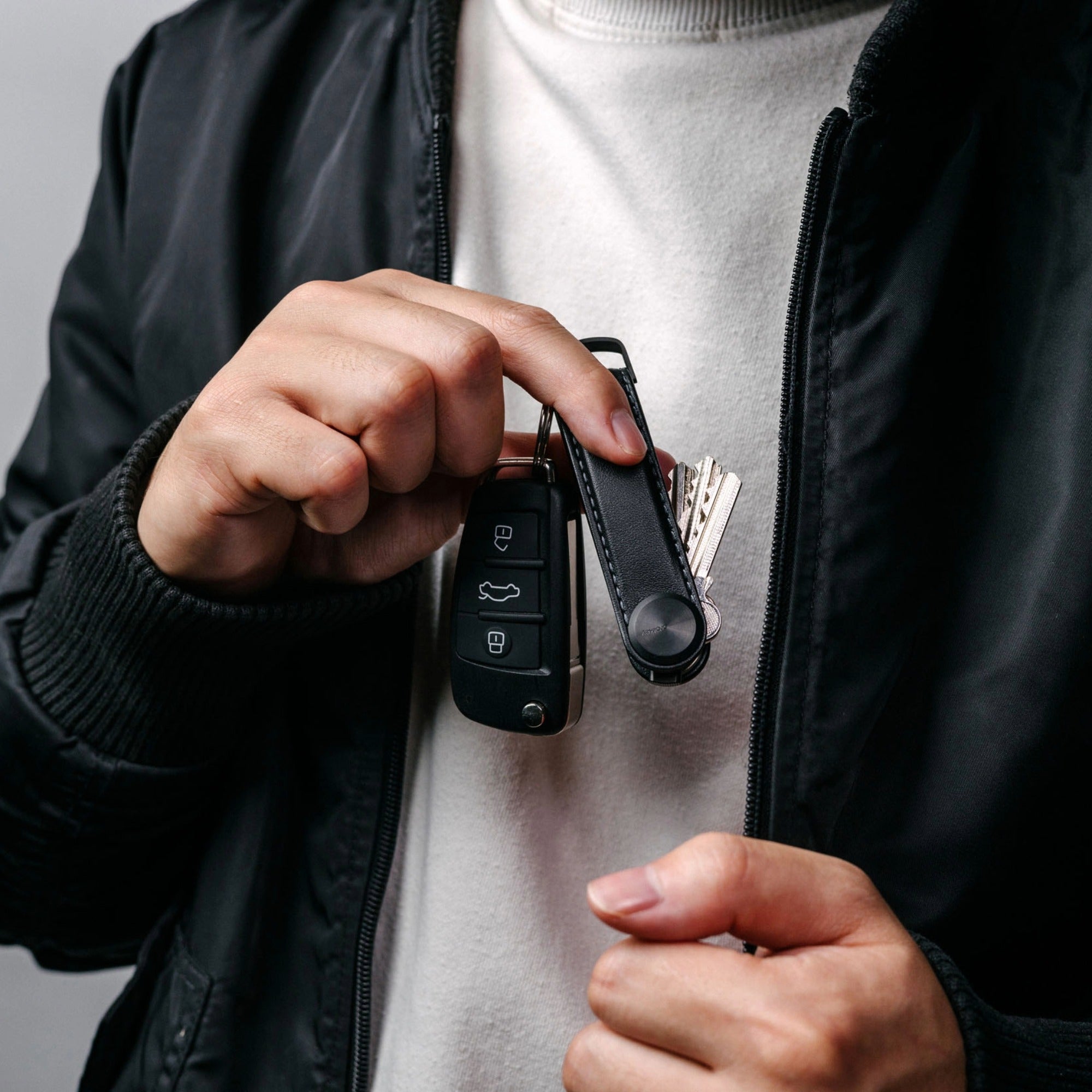 Orbitkey Key Organiser Pro Leather - Blackout