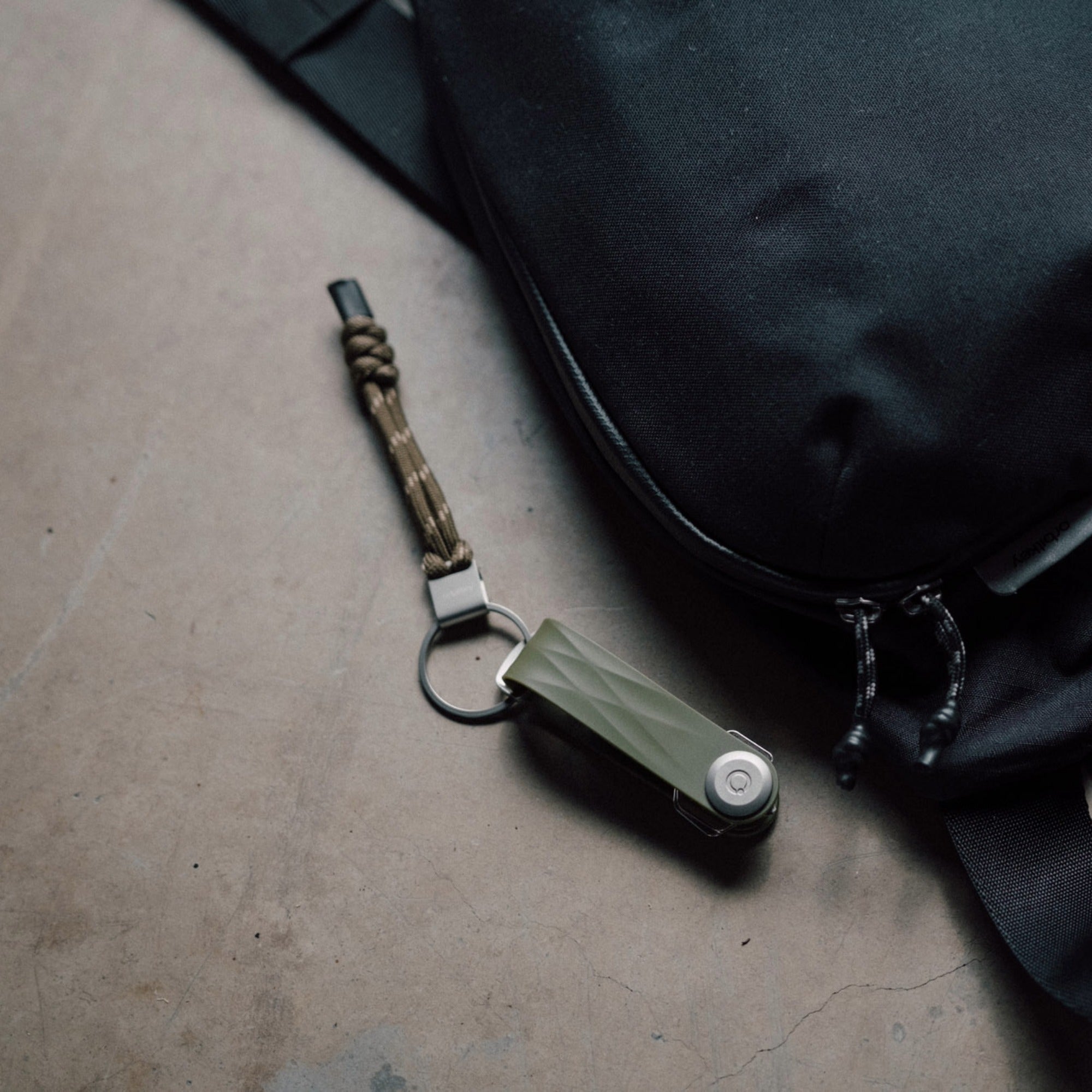 Orbitkey Urban Loop Keychain - Olive