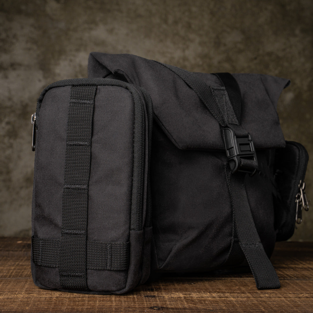 Wotancraft "Pilot" Travel Camera Bag 3.5L Upgraded - Black Canvas