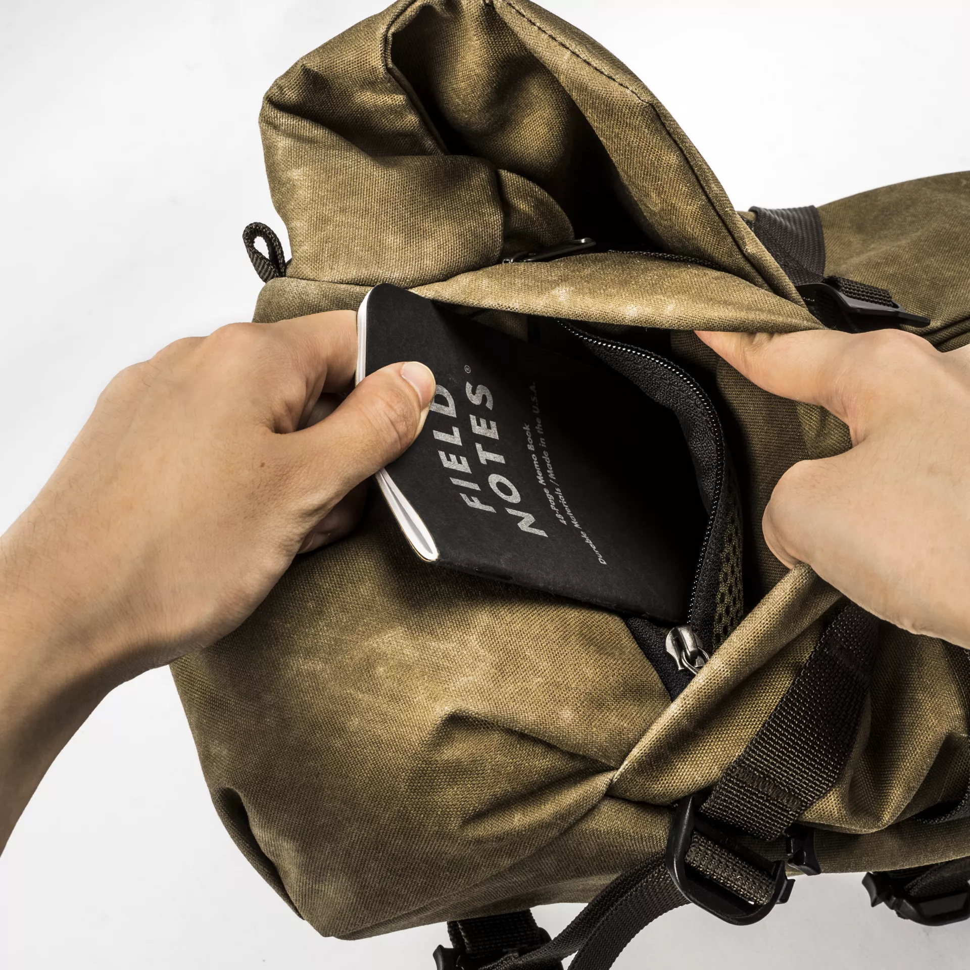 Wotancraft "Pilot" Travel Camera Bag 7L Upgraded - Khaki Brown Canvas