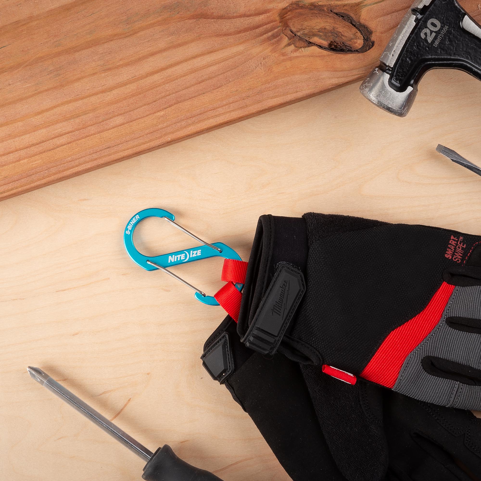 S-Biner® Aluminum Dual Carabiner - #4 Blue