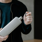 Slim Stainless Steel memobottle - Satin - Lifestyle image