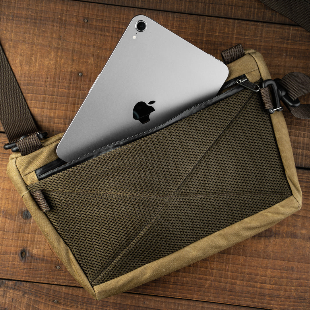 Wotancraft Sling Pouch 3.5L Upgrade - Khaki Brown Canvas