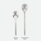 Snow Peak Long Titanium Spork vs Titanium Spork