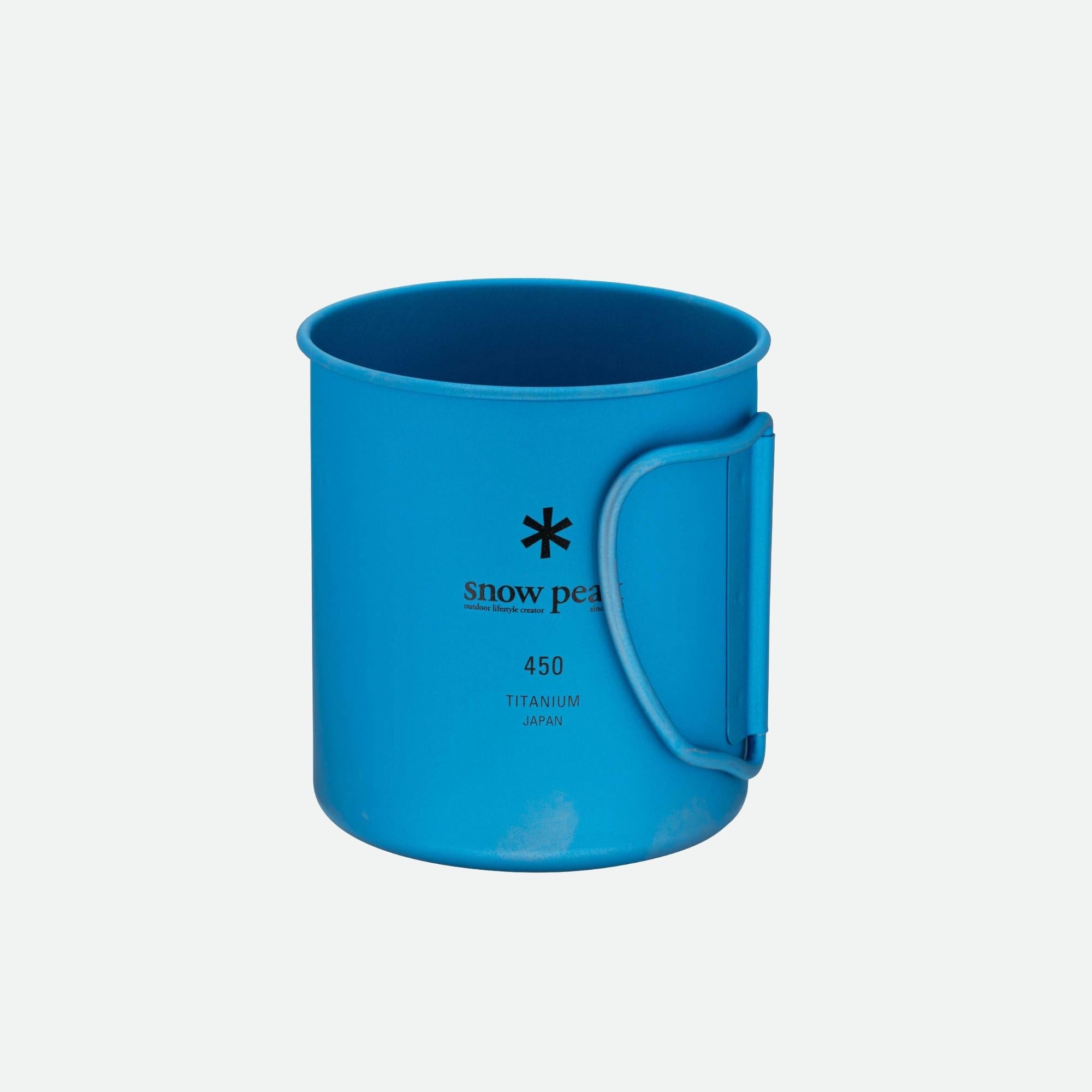 Snow Peak Ti-Single 450 Anodized Cup - Blue