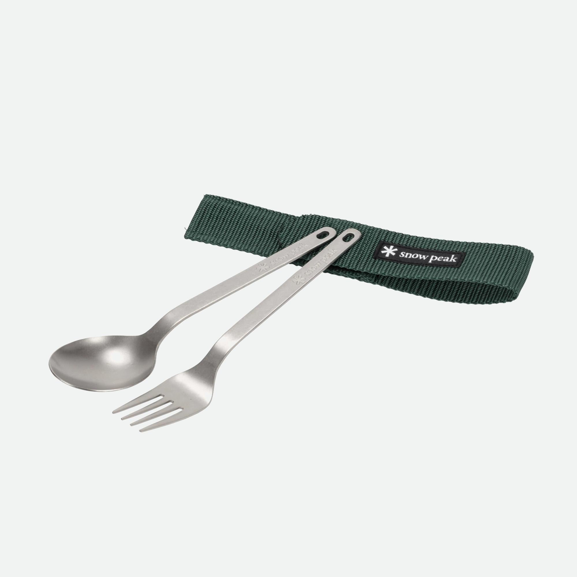 Snow Peak Titanium Fork & Spoon Set