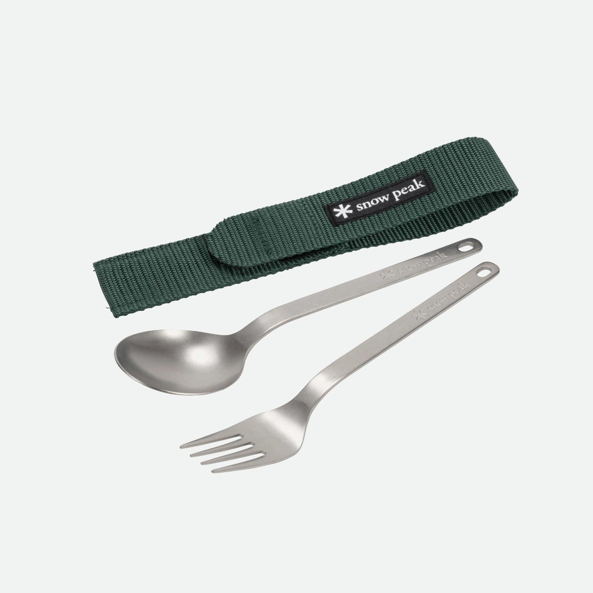 Snow Peak Titanium Fork & Spoon Set