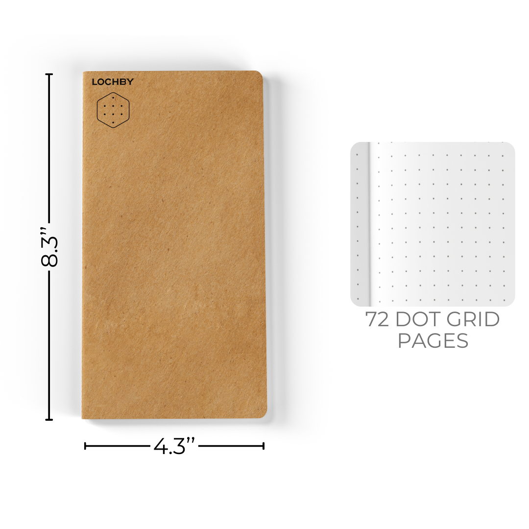 Lochby TN Size Notebook - Dot Grid