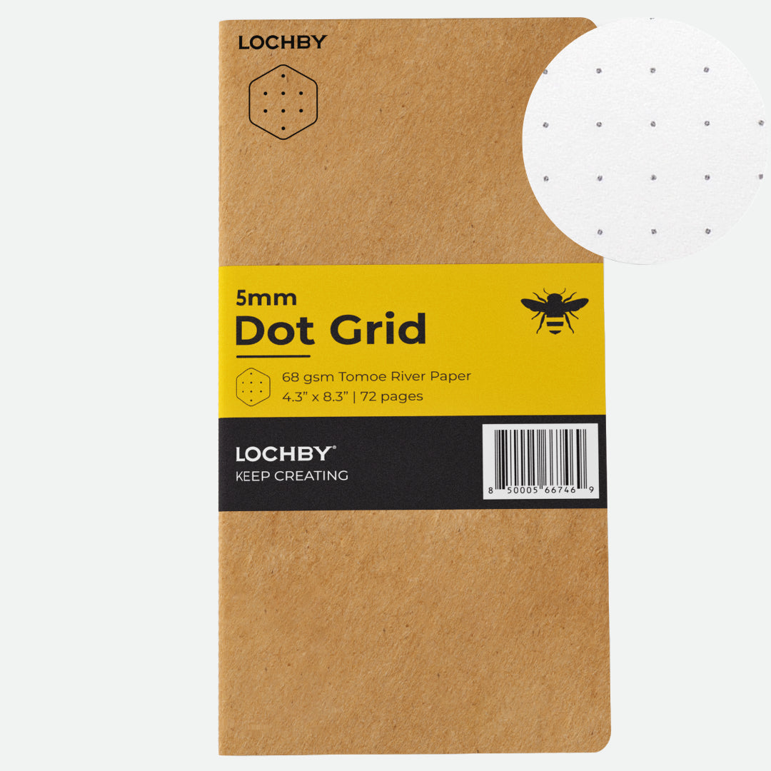 Lochby TN Size Notebook - Dot Grid - Hero Image