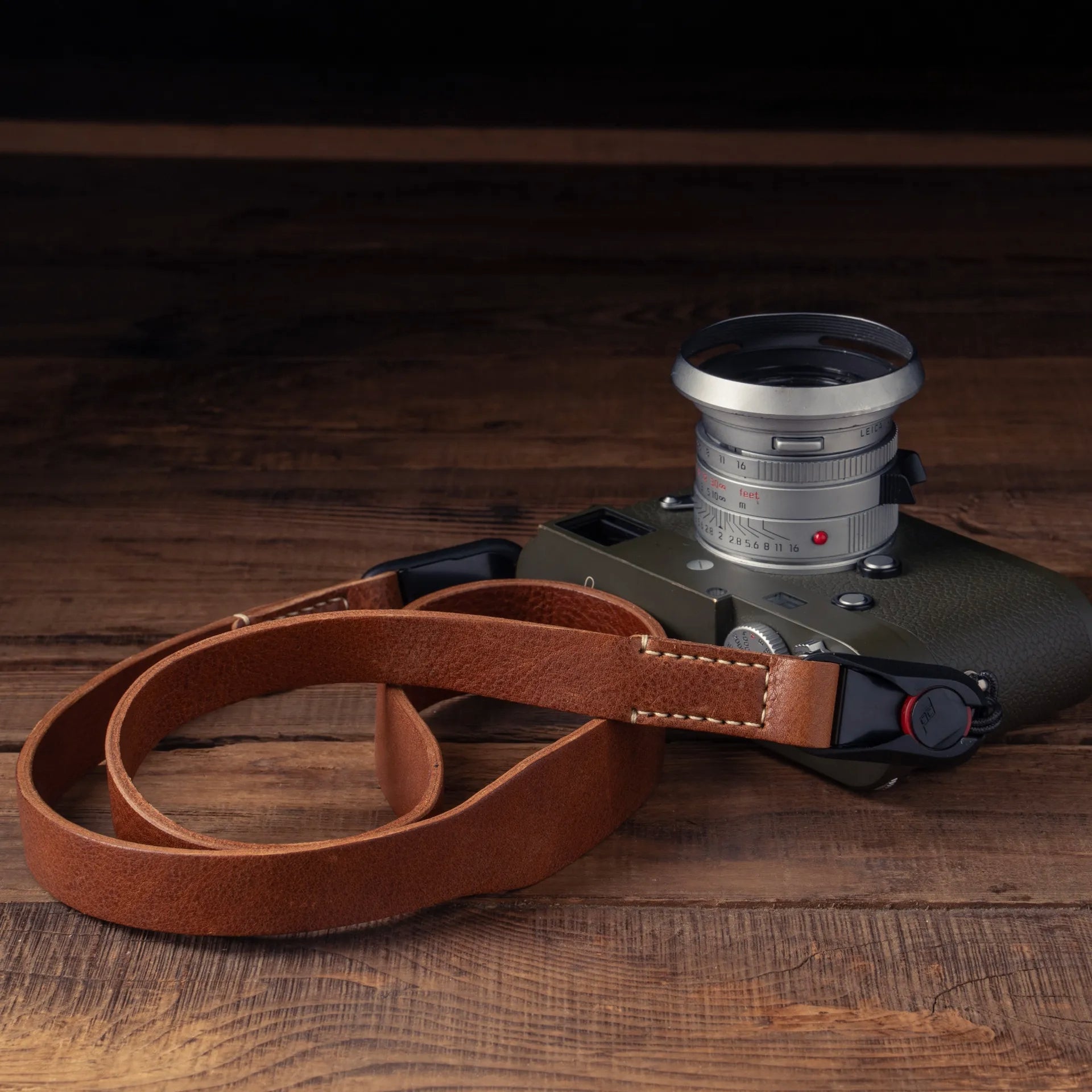 Wotancraft Premium Handcrafted Double-Sided Leather Strap Tapered (Peak Design Anchor Link) - 006