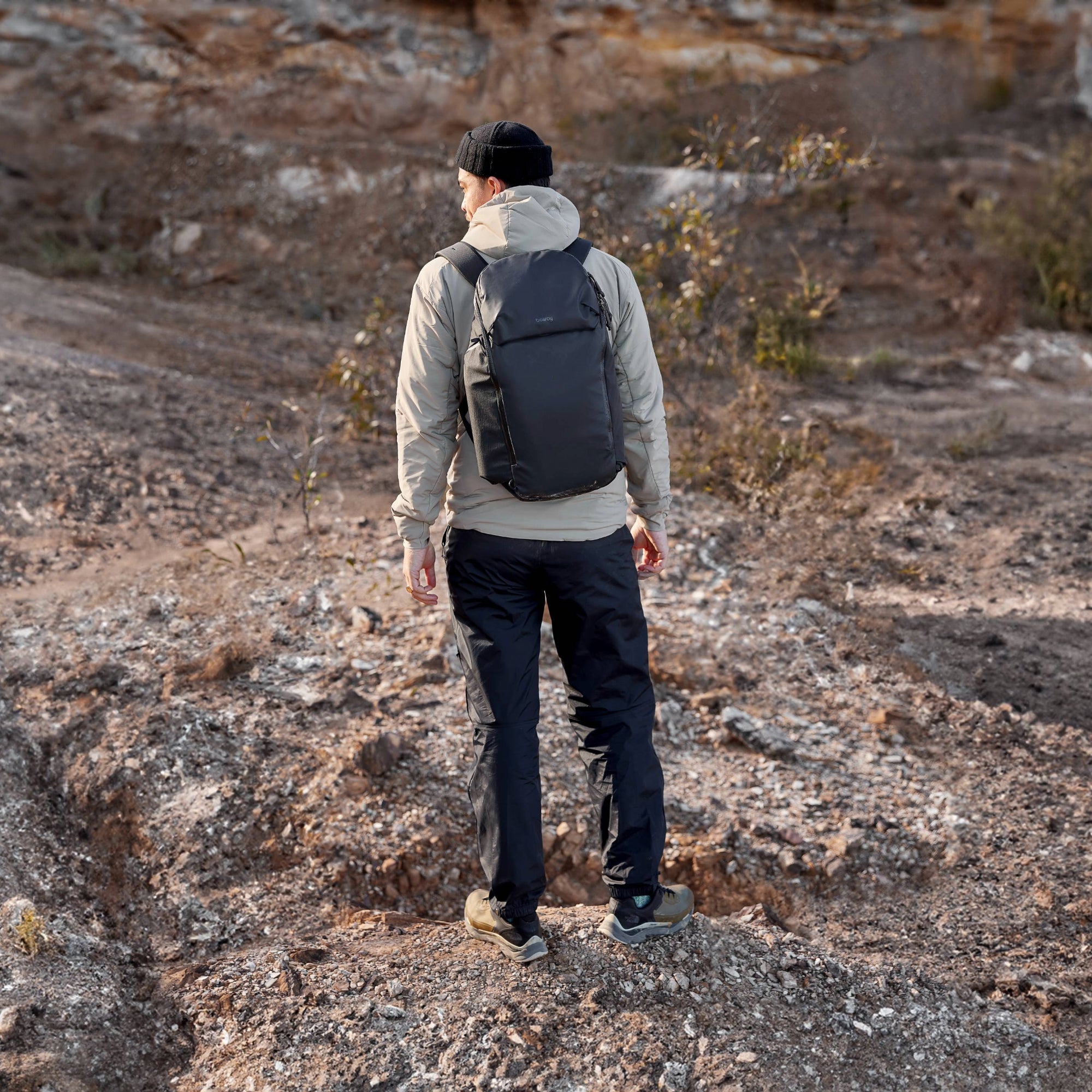 Bellroy Venture Travel Pack 26L - Jet Black (Leather Free) - Lifestyle Image