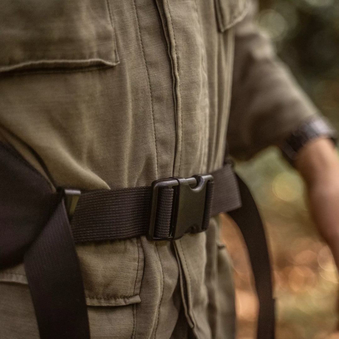 Wotancraft Detachable Waist Strap (For "New Pilot" Backpack) - Khaki Brown Canvas