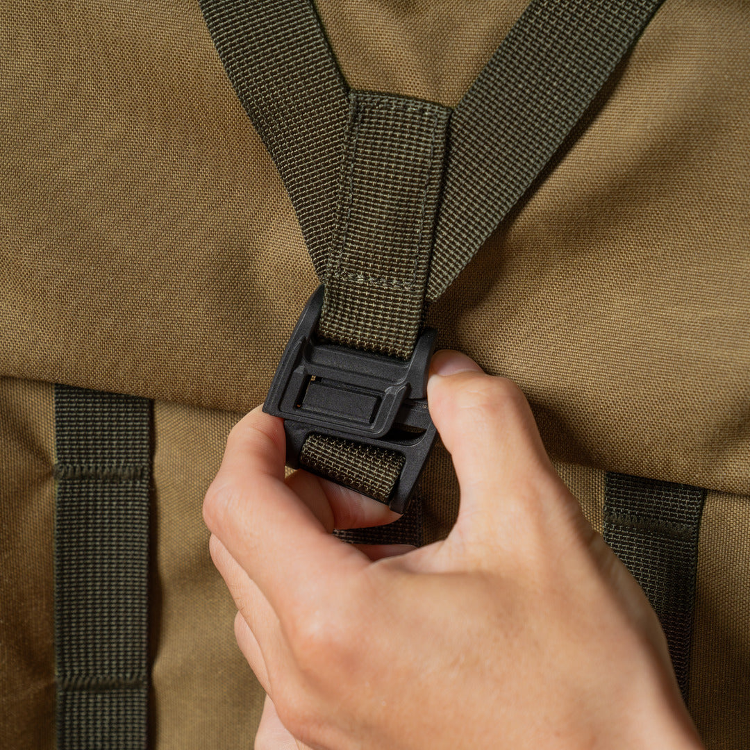 Wotancraft "New Pilot" Travel Camera Backpack 18L - Khaki Brown Canvas