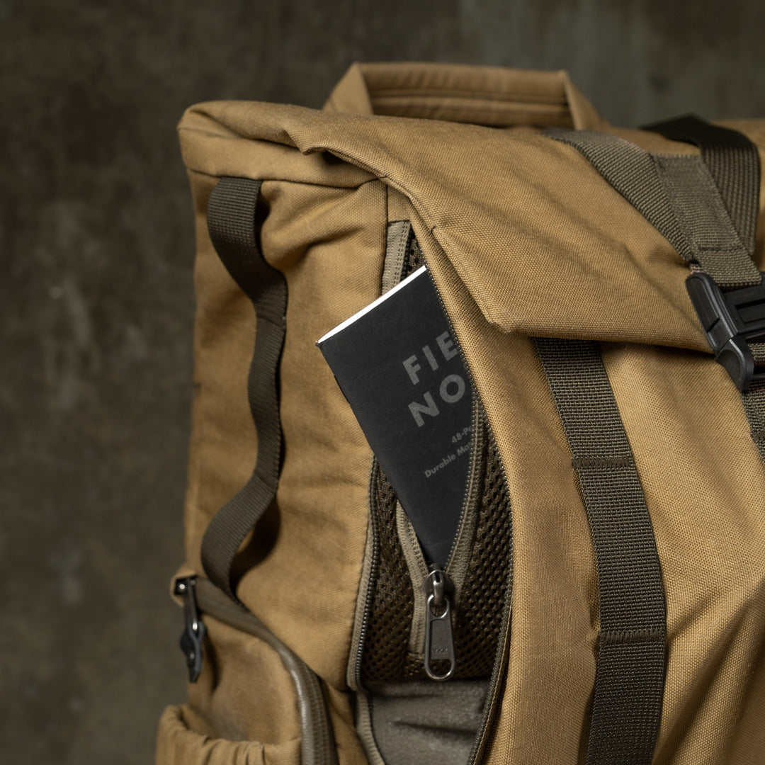 Wotancraft "New Pilot" Travel Camera Backpack 18L - Khaki Brown Canvas