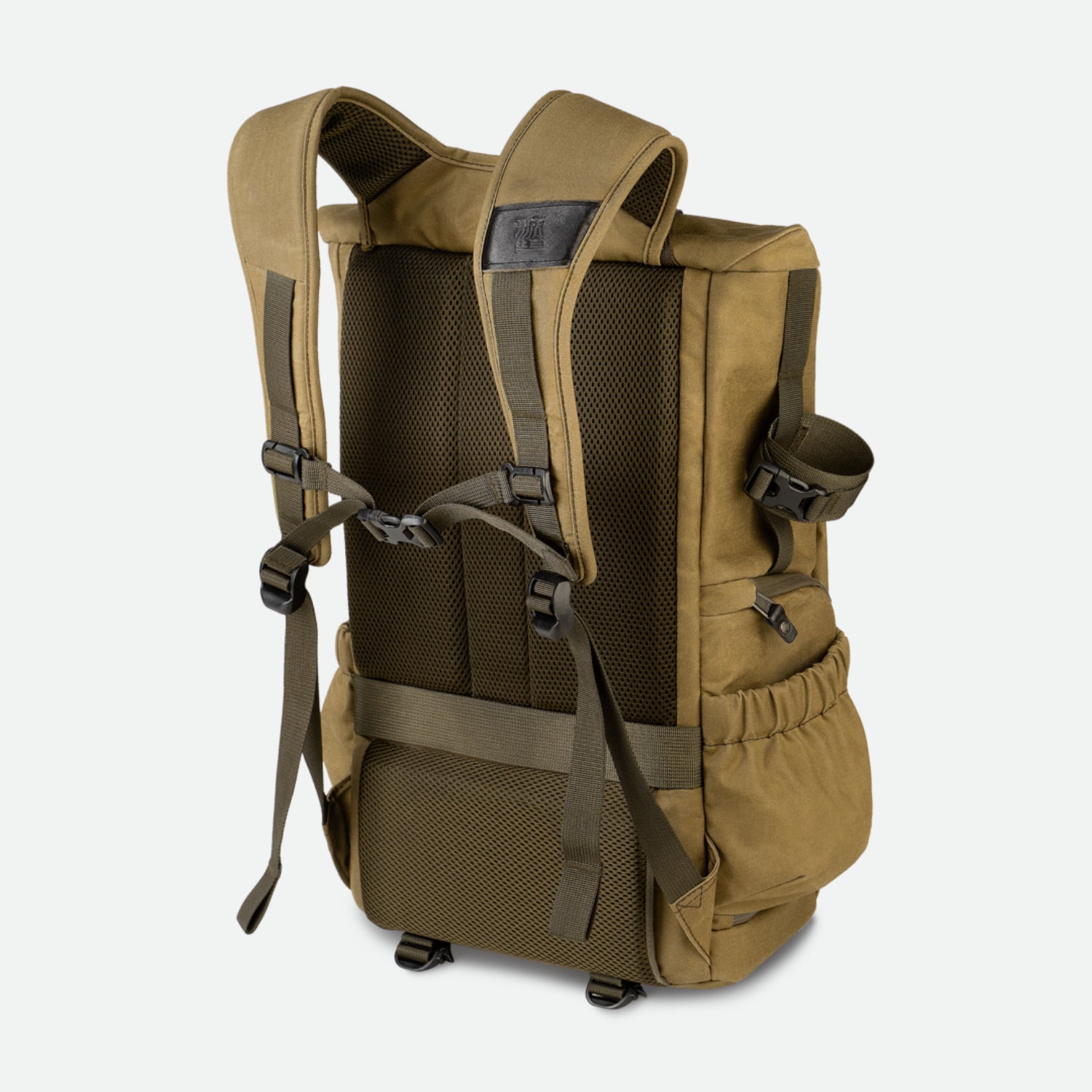 Wotancraft "New Pilot" Travel Camera Backpack 18L - Khaki Brown Canvas