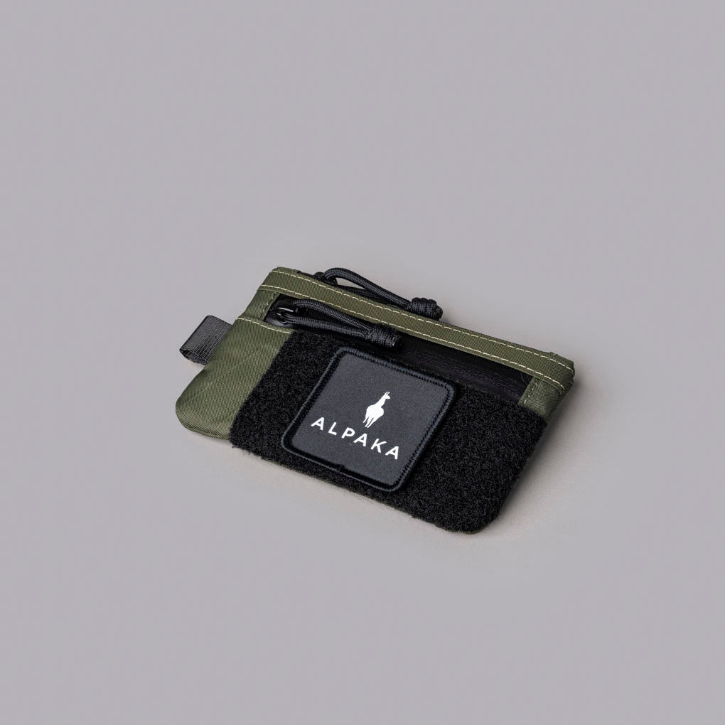 Alpaka Gear Zip Pouch Pro - Hook & Loop - X-Pac® VX21 Dark Green