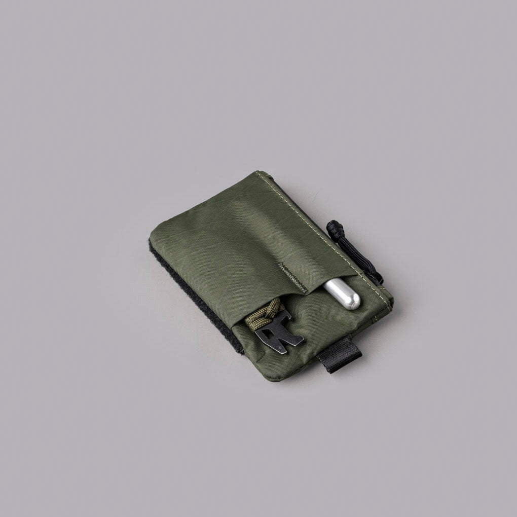 Alpaka Gear Zip Pouch Pro - Hook & Loop - X-Pac® VX21 Dark Green