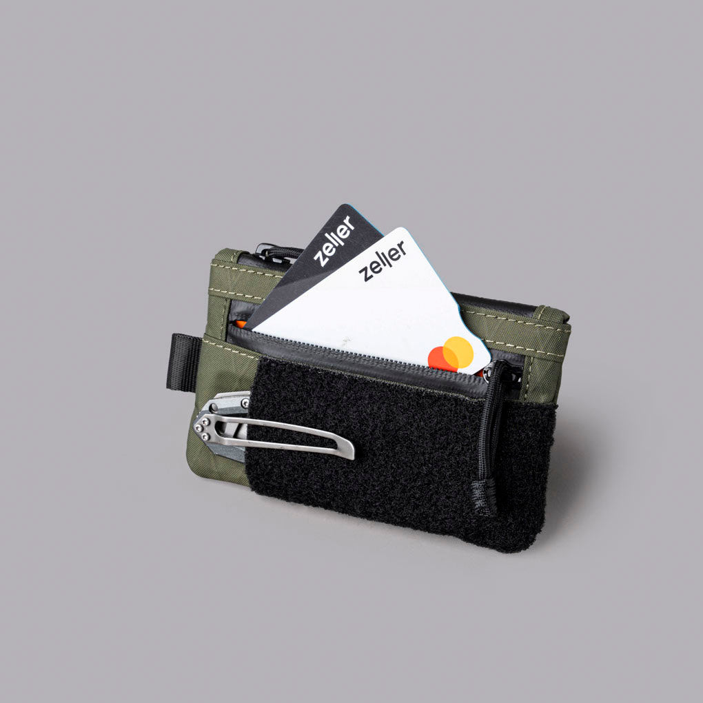 Alpaka Gear Zip Pouch Pro - Hook & Loop - X-Pac® VX21 Dark Green