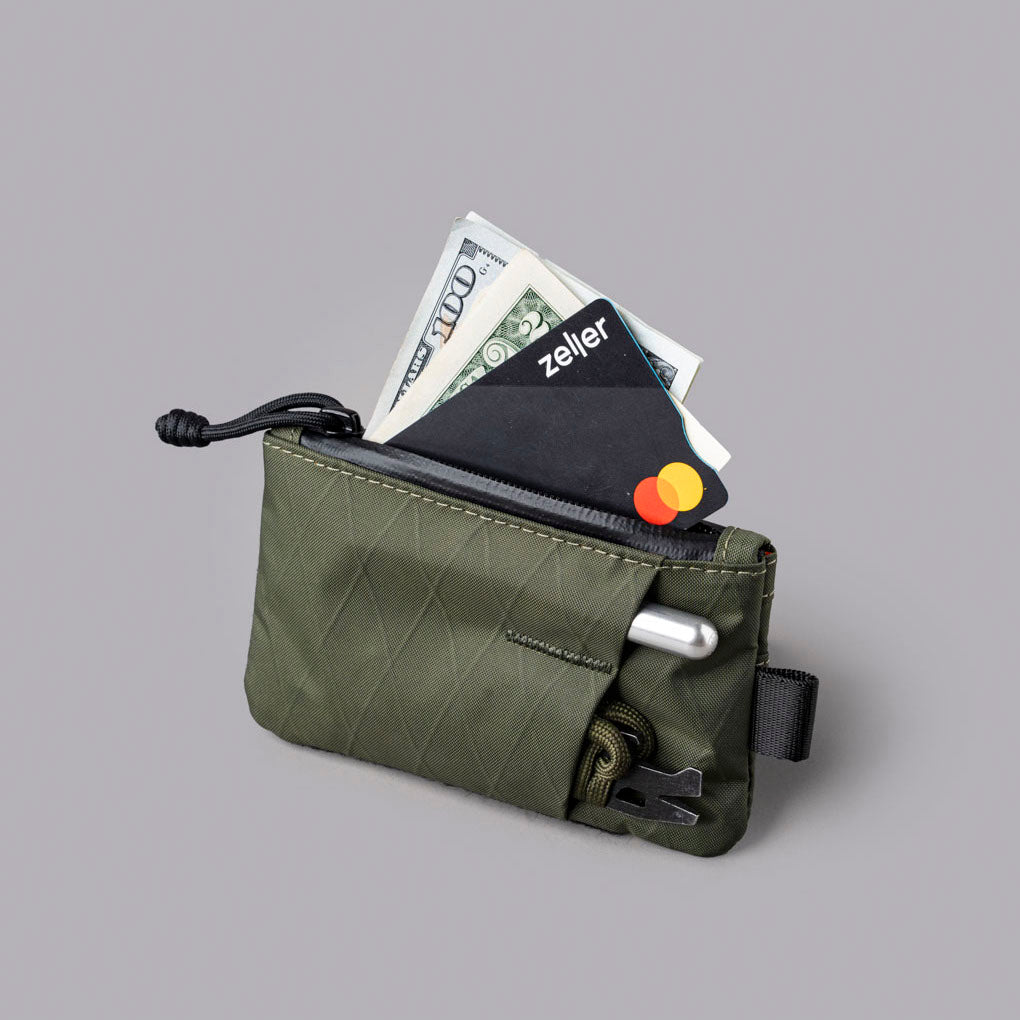 Alpaka Gear Zip Pouch Pro - Hook & Loop - X-Pac® VX21 Dark Green