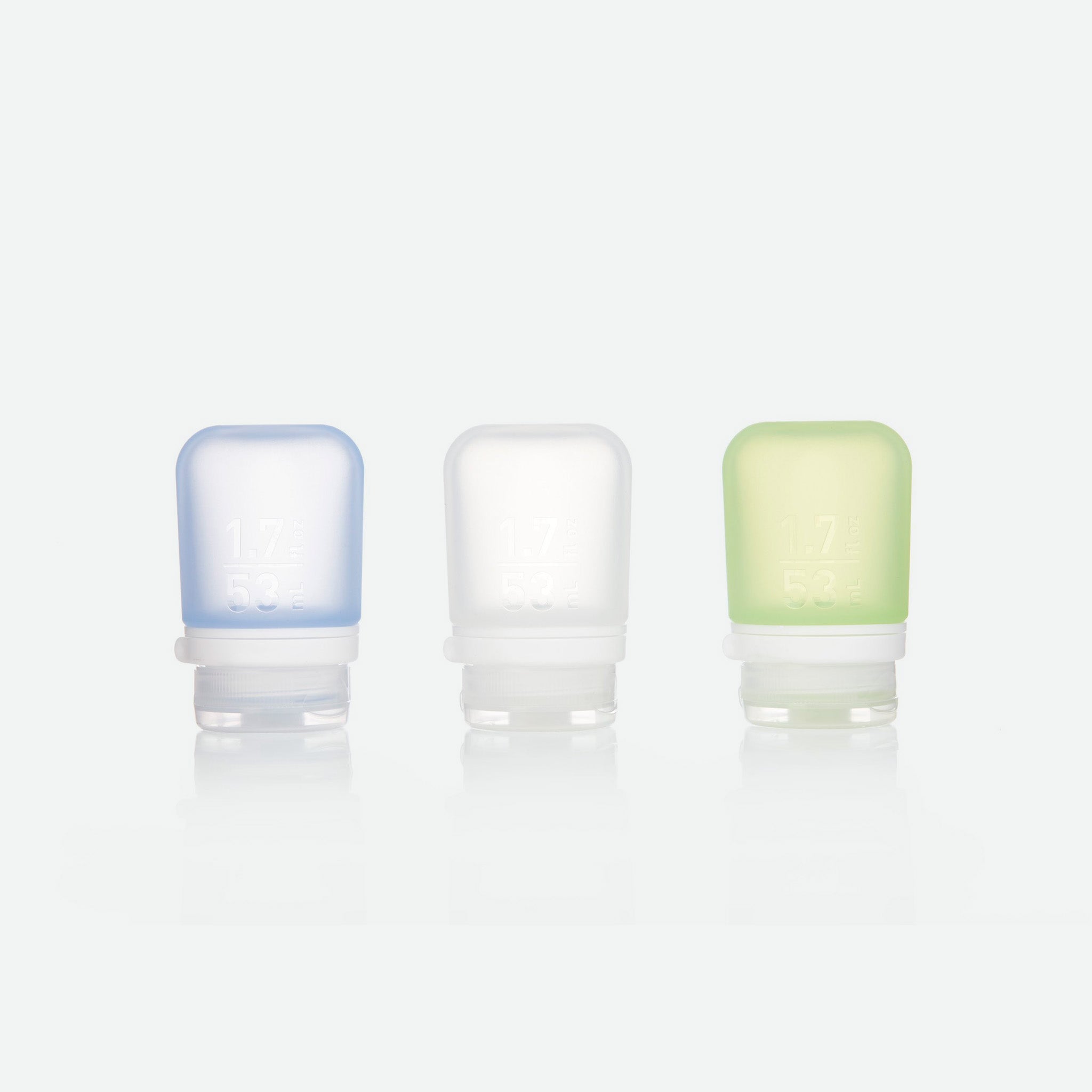 humangear GoToob+ 3-Pack Small Clear/Green/Blue