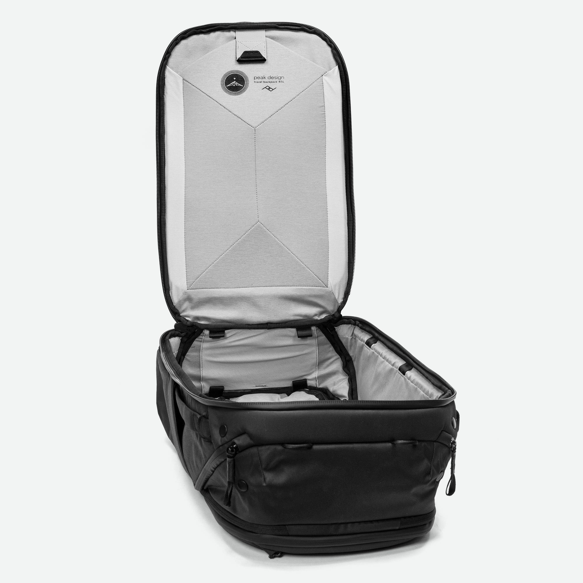 Peak Design rejsetaske 45 L sort hovedrumPeak Design Travel Backpack 45L Black