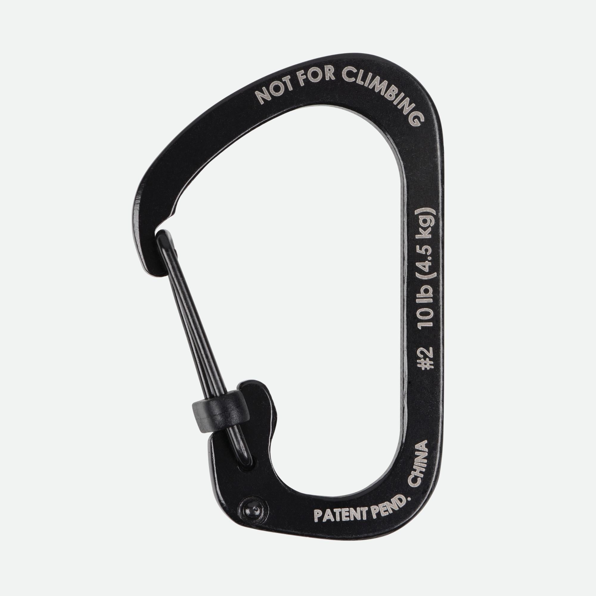 Nite Ize SlideLock® Carabiner Stainless Steel - #2 Black
