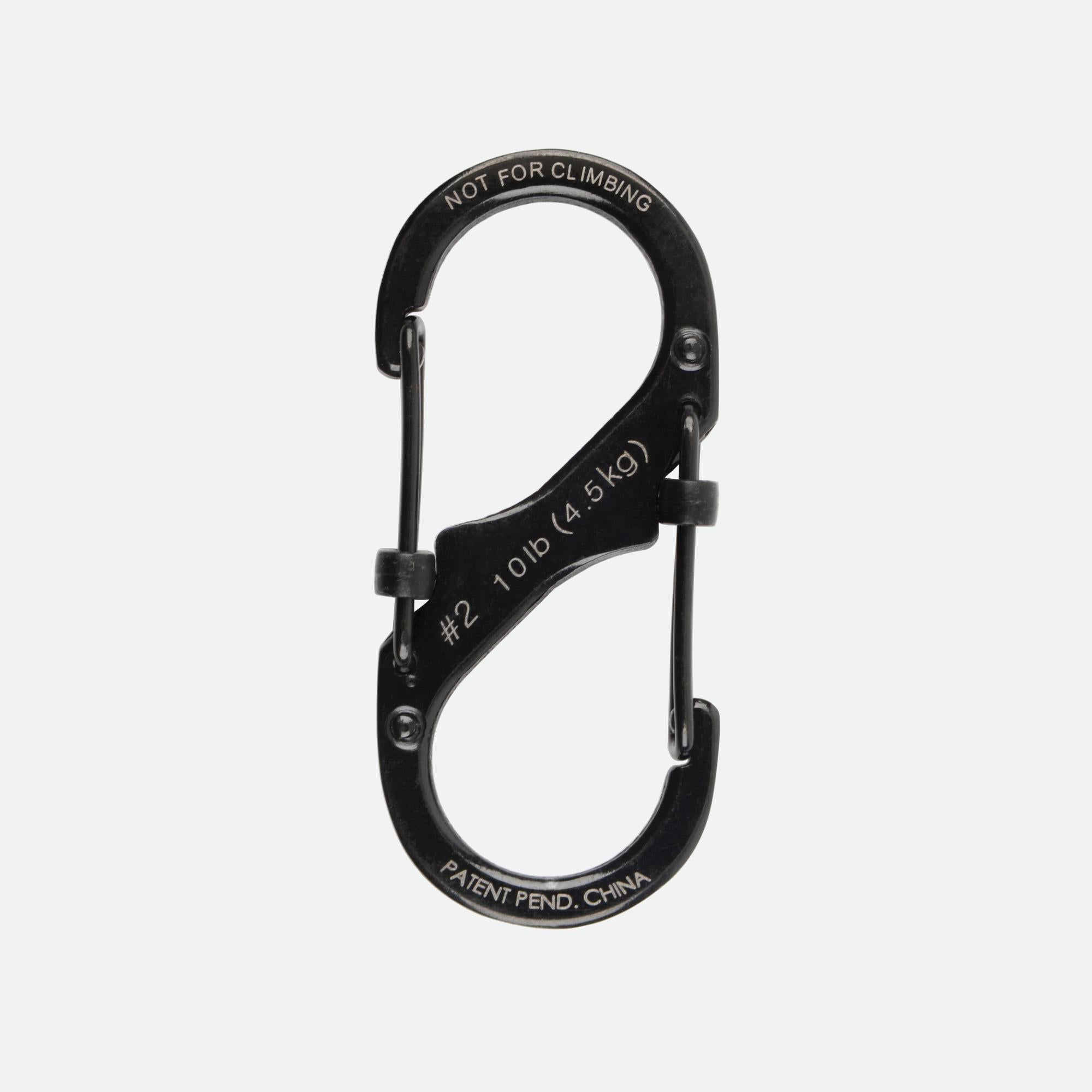 Nite Ize S-Biner® SlideLock® Stainless Steel #2 - Black
