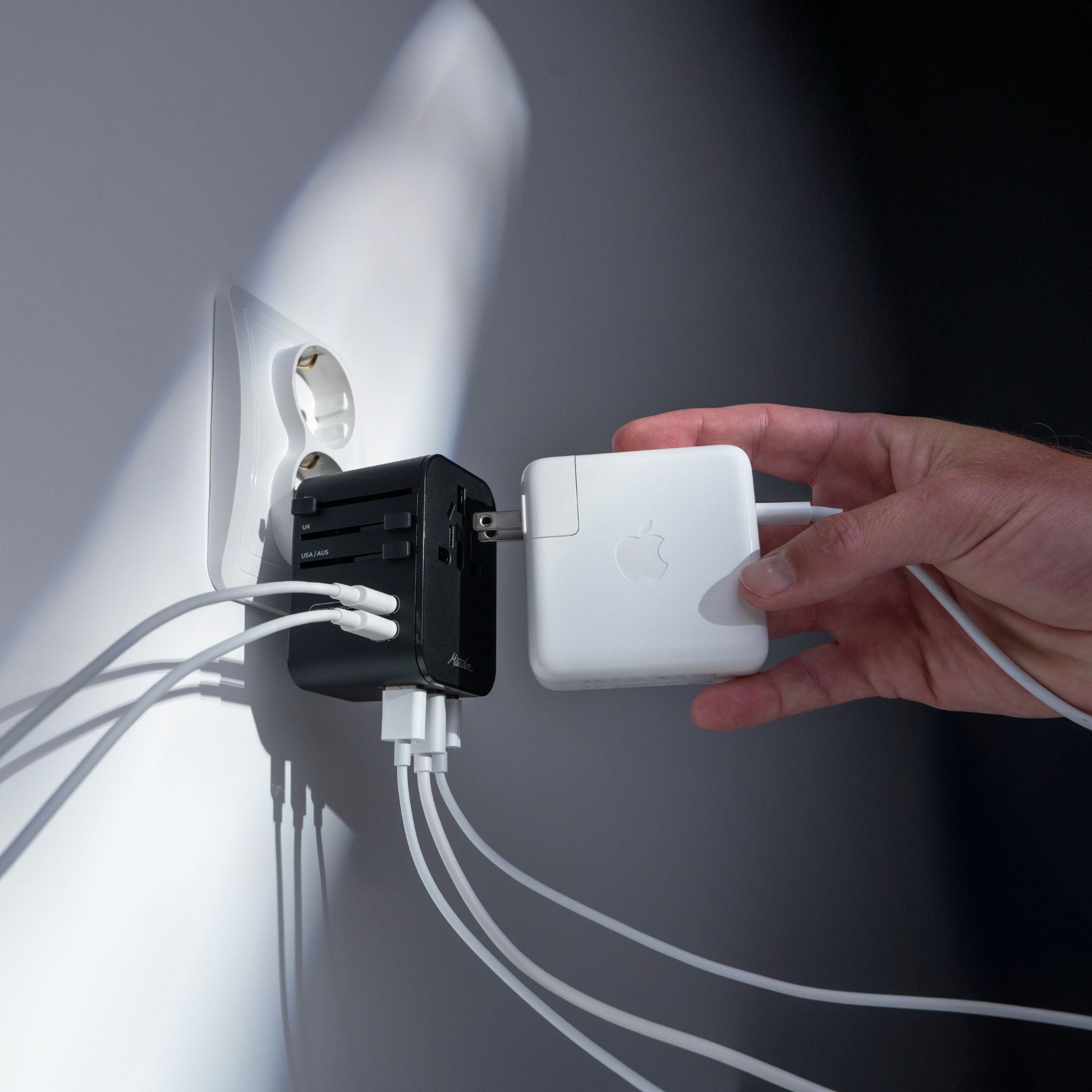Matador Global Travel Adapter - Black - Lifestyle image
