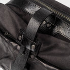Wotancraft "Mini Rider" Sling Bag 3.5L - Black Canvas / Black Leather