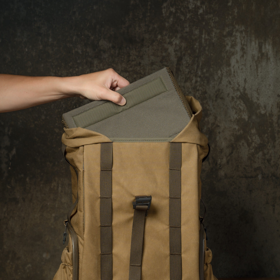Wotancraft "New Pilot" Travel Camera Backpack 18L - Khaki Brown Canvas