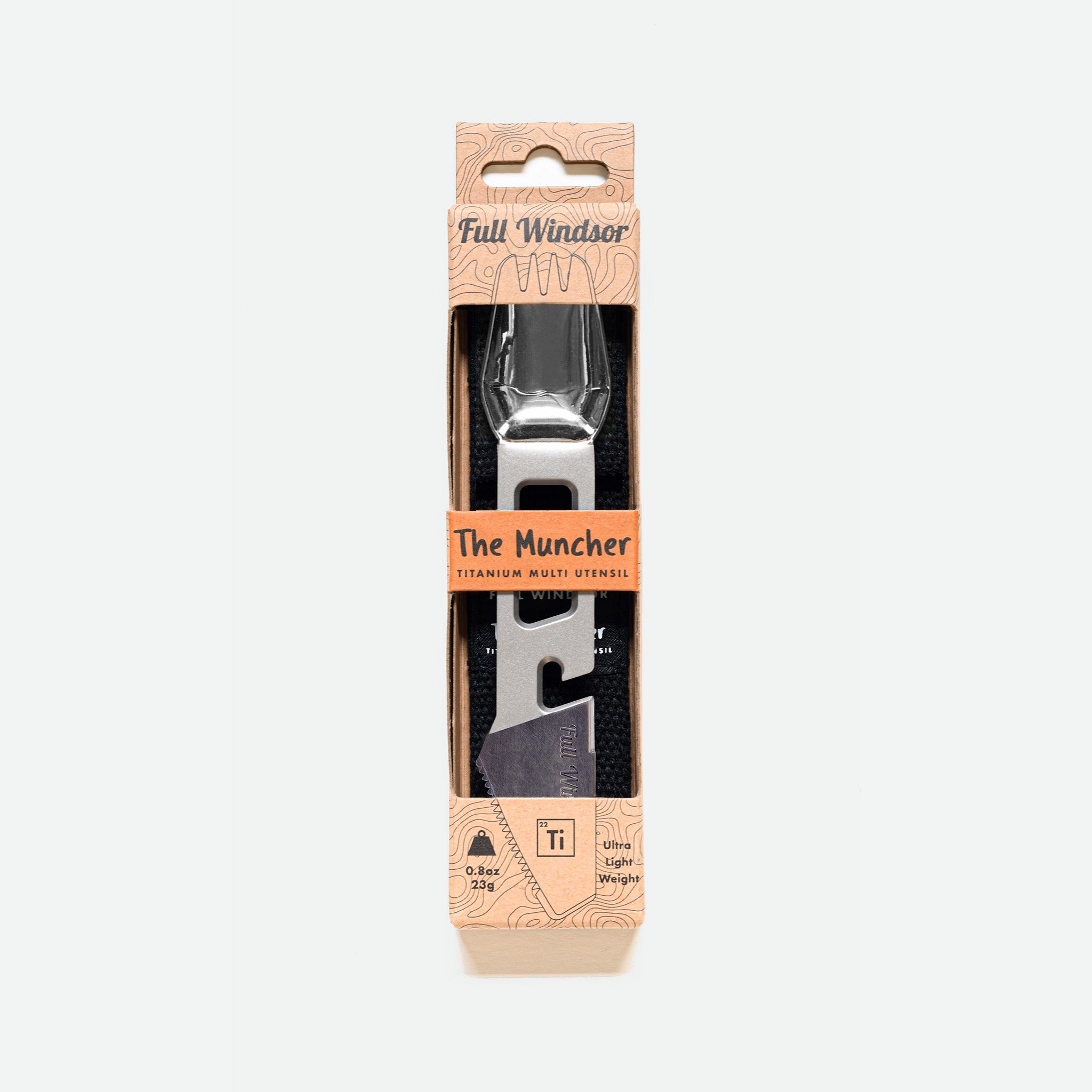 Full Windsor Titanium Multi Tool Utensil i emballage