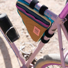 Topo Designs Bike Frame Bag Khaki/Pond Blue